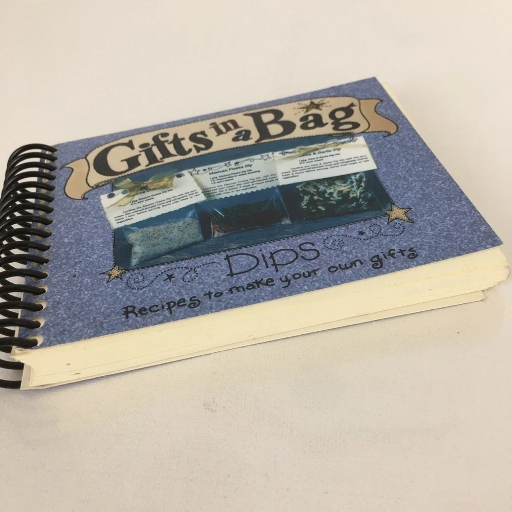 Vintage Gifts In A Bag Dips Recipes Book To Make Your Own Gifts Cookbook